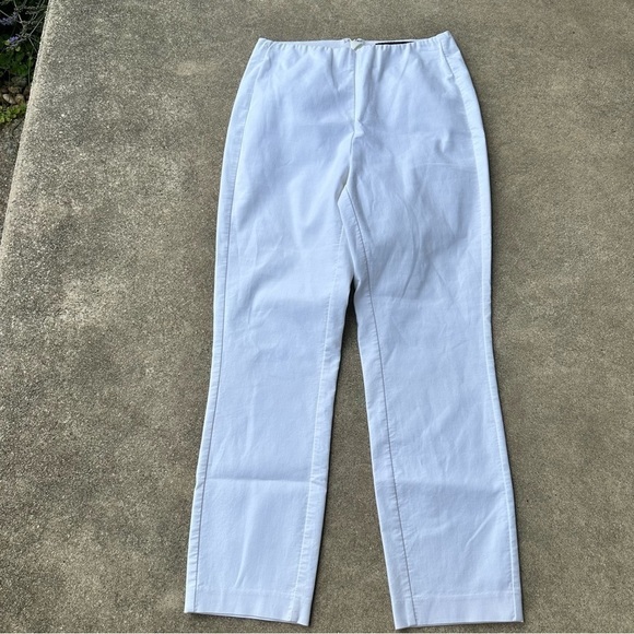 Rag & Bone Cotton Stretch Pants White - Picture 1 of 5